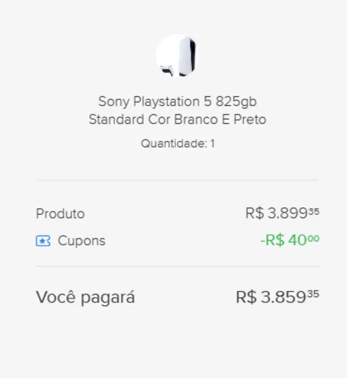 Imagem na descrição da promoção