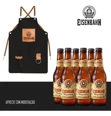 Eisenbahn Weizenbier Long Neck 6 Unid  + Avental Customizado