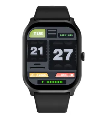 Relógio Smartwatch Zwear Zl77 Bluetooth 5.2 Tela 2 pol Preto 