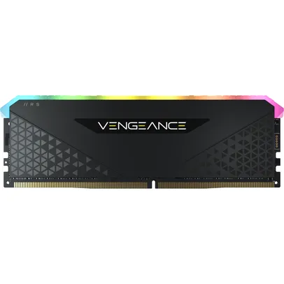 Memória DDR4 Corsair Vengeance RGB RS, 8GB, 3200MHz, Black, CMG8GX4M1E3200C16