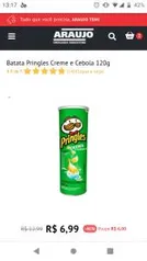 (Retirar na loja) Batata Pringles creme e cebola | R$ 7