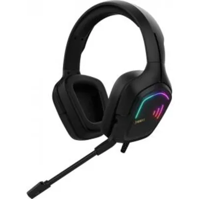 Headset Gamer Gamdias Hebe E2, Estéreo, RGB, Vibração, Black | R$ 169