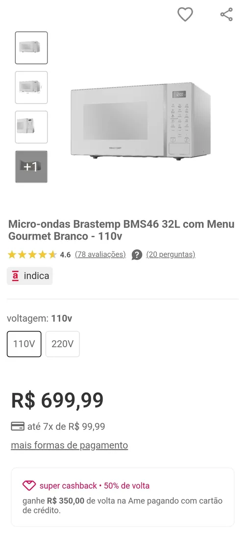 Imagem na descrição da promoção