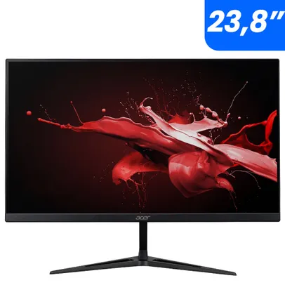 Monitor 23.8'' Gamer Acer Nitro Full hd, ips, HDR10, 165Hz, 1ms, FreeSync, hdmi, dp, RG241Y, Preto