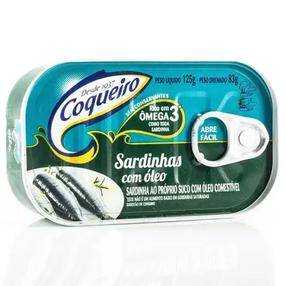 Sardinha oleo 125G coqueiro