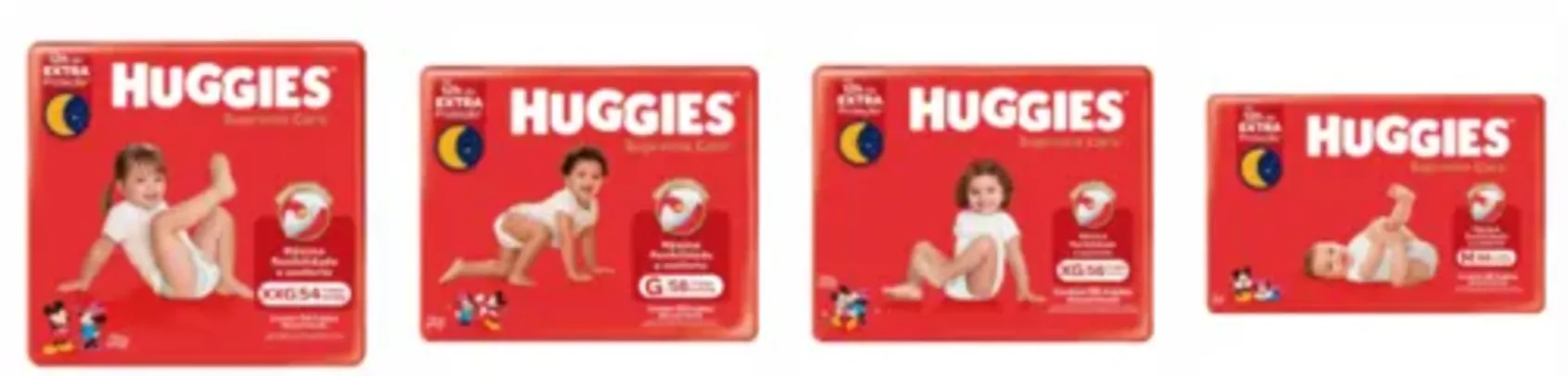 Fralda Huggies Supreme Care M(66) G(58) XG(56) XGG(54)