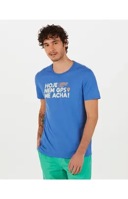 Camiseta Unissex Hoje Nem GPS Me Acha! Em Algodão 100%