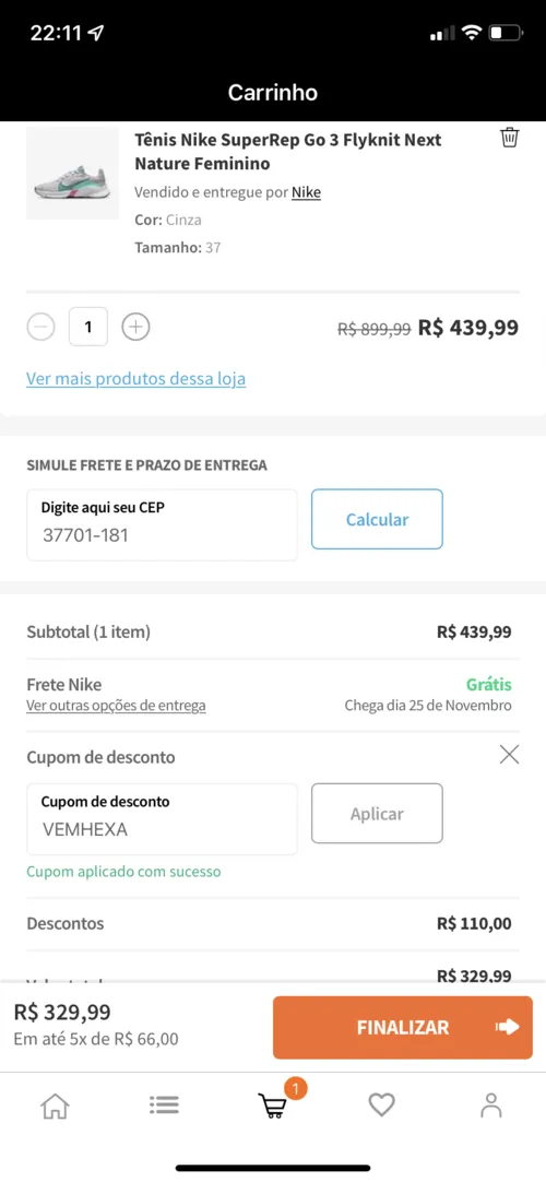 Imagem na descrição da promoção