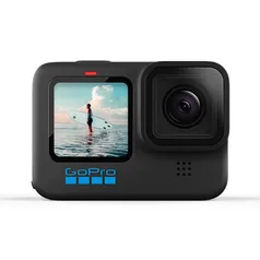 Câmera Gopro Hero 10 Black, Transmissão 1080p, Controle Por Voz, Display Touch, Preta - GOP-CHDHX-101-RW