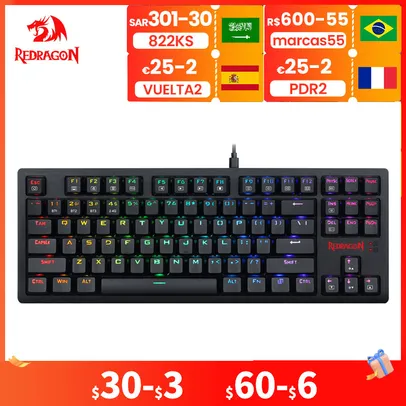 Redragon K598 KNS RGB Teclado mecânico sem fio