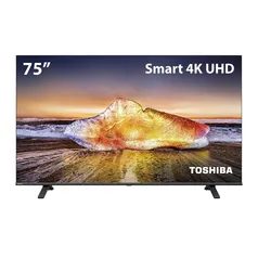 (ame R$2706) Smart TV 75 Toshiba DLED 4K - TB025M