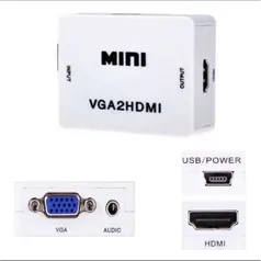 [DoBrasil/Moedas] Adaptador HDMI vga para hdmi, vga2, 1080p