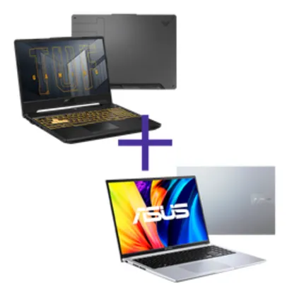 Notebook Gamer ASUS TUF i7 12700h 8gb 512 GB RTX3050 + Notebook VivoBook 16 i7 1255u 8gb 512 16 IPS