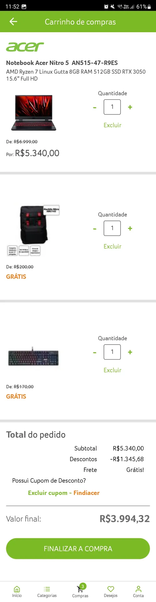 Imagen na descrição da promoção