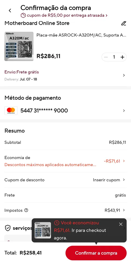 Imagen na descrição da promoção