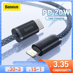 meio metro de cabo usb c para o iphone 13 pro max 20w com carregamento rápido