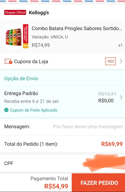 Imagem na descrição da promoção