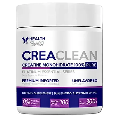 Creatina CreaClean 100% Pura 300g - Health Clean
