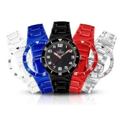 [Extra] Relógio Unissex Troca Pulseiras Analógico Champion CP30182X - 5 Pulseiras Sortidas R$73