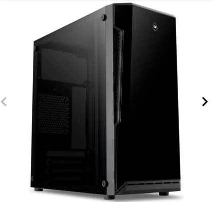 Gabinete Gamer Mancer Ares Lateral Acrilico Preto, MCR-AR01-FL