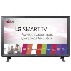 Smart TV Monitor LED 23.6´ LG, 2 HDMI, 1 USB, Wi-Fi - 24TL520S