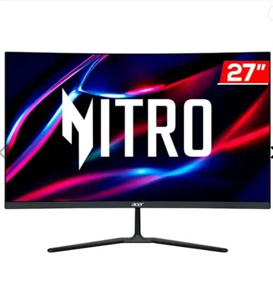 Monitor Gamer Acer Nitro Edo, 27 Pol, VA, Curvo, FHD, 1ms, 180Hz, FreeSync, HDMI/DP, ED270R-S3biip