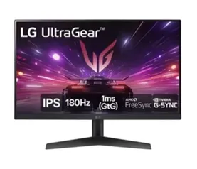 Monitor FULL HD 24&quot; LG Gamer 24GS60F-B | Led, IPS, AMD FREESYNC, HDMI, 180Hz