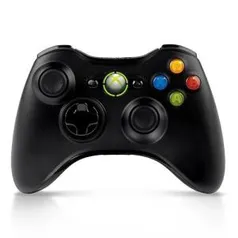 Controle Xbox 360 sem fio Preto - R$90