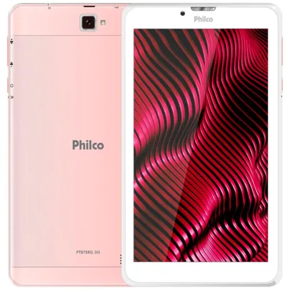 Tablet Philco PTB7SRG 3G Rosa com 16GB, Tela 7”, Android 9.0, Bluetoot