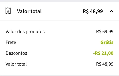 Imagem na descrição da promoção