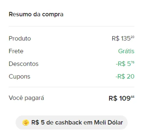 Imagem na descrição da promoção