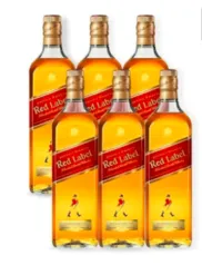 Combo Whisky Johnnie Walker Red Label 1L - 6 Unidades