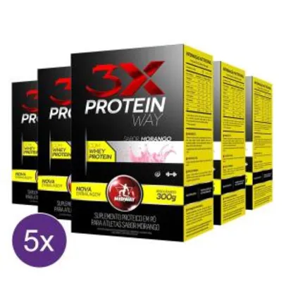 it 5x Way Protein 3x: Blend de proteínas concentradas soja, leite e albumina - Midway 300g