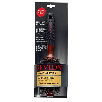 Revlon Escova redonda da série madeira, RV3060, média