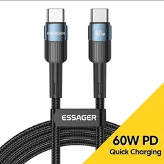 [C. NOVA R$5,01] Cabo USB Tipo C ESSAGER - 2 Metros