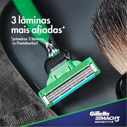 Carga para Aparelho de Barbear Gillette Mach3 Sensitive - 16 unidades