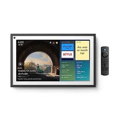 (Prime Day) Echo Show 15: Smart Display Full HD de 15,6 com Alexa e experiência Fire TV | Streaming, organização e casa inteligente | Controle incluso