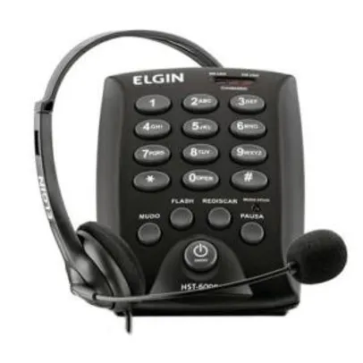 Telefone Elgin Headset com Base Discadora