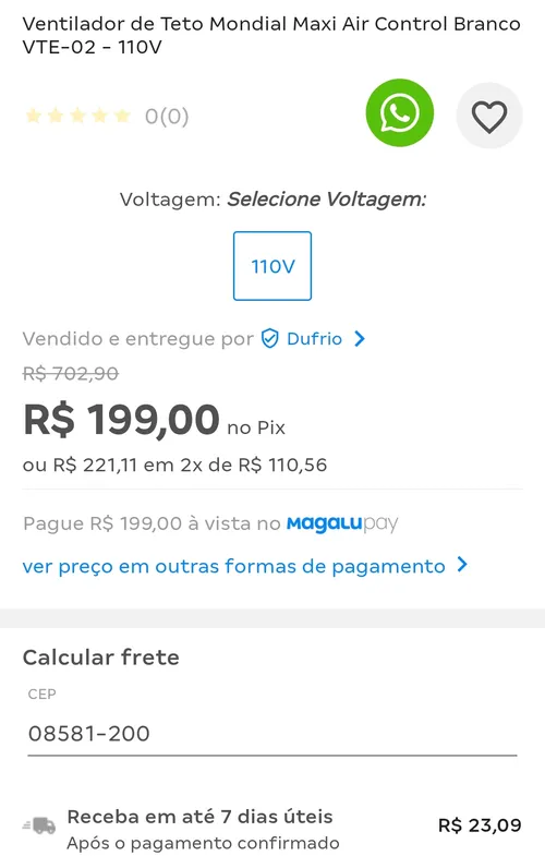 Imagem na descrição da promoção