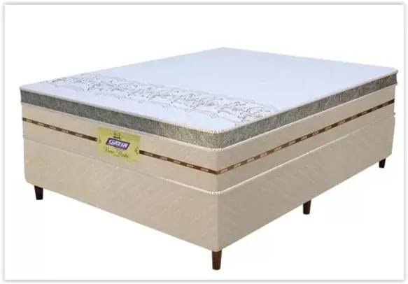 Cama Box Casal Gazin de Mola Ensacada - 59cm de Altura New Rubi