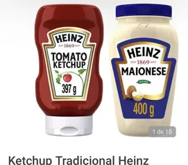 Ketchup Tradicional Heinz 397g - Maionese Tradicional Heinz 400g