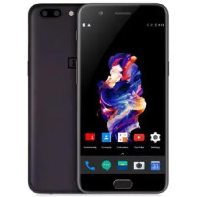 OnePlus 5 4G Phablet  -  6GB RAM 64GB ROM  GRAY 212408502 - R$1526