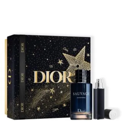 Saindo por R$ 407: Conjunto Sauvage Dior Special Masculino Eau de Parfum 100ml + Travel Size 10ml | R$458 | Pelando