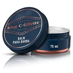 [Recorrência] KING C. GILLETTE, Bálsamo IMPORTADO para Barba 75ml, produtos para barba, cuidado da barba para Homens, Barba hidratada e definida