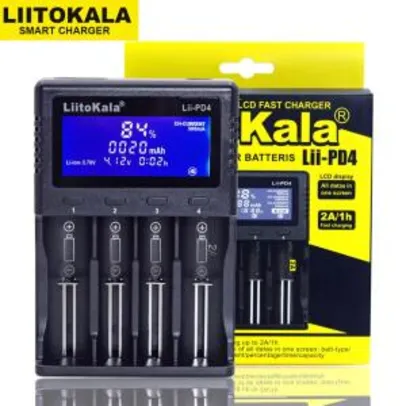Carregador de bateria Liitokala Lii-PD4 Lii-S6 lii500s R$47
