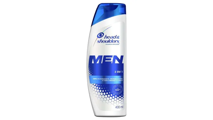 Shampoo Head & Shoulders Men 3 em 1 400ml | R$14