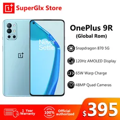  Smartphone OnePlus 9R 5 9 R Snapdragon 870 8GB 128GB 6.55'' 120Hz AMOLED 65W