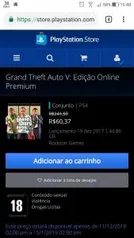 Grand Theft Auto V: Edição Online Premium - R$60