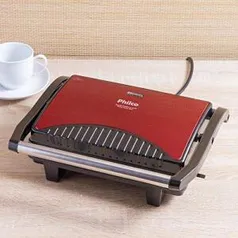 [PRIME] Sanduicheira e Grill, Press Inox Redd, 1200w, Vermelho, 110V, Philco | R$162