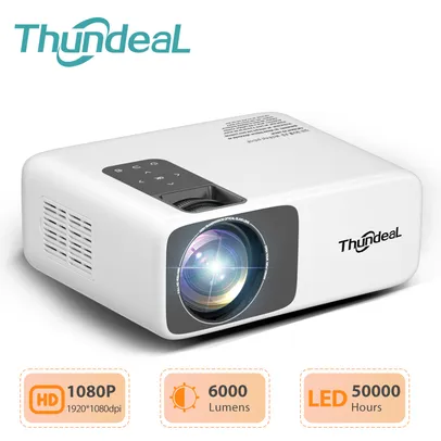 Projetor Thundeal TD93pro versão básica com suporte a Full Hd, 6000 lumens, tela até 200 polegadas